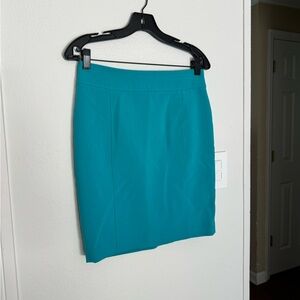 Ann Taylor Loft Turquoise Mini Skirt, 4P